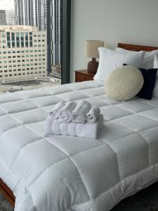 Miami-Brickell with Skyline views Luxury High Rise 2BR-2BATH - walking distance to KASEYA - HEAT ARENA - BAYSIDE - PORT OF MIAMI CRUISE SHIPS