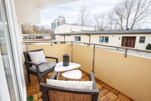 Luxury Design Apartment Düsseldorf City Center mit Balko