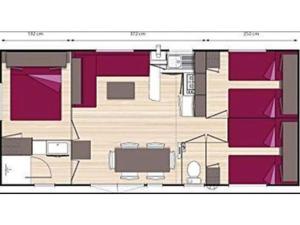 Mobil-home confortable - 6 pers. - API-1-52-1986