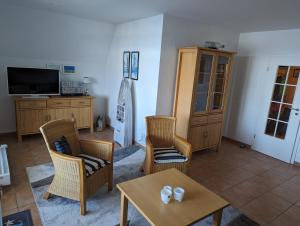 Fewo "An de Waterkant" - Leuchtturmblick nach Hiddensee vom Balkon