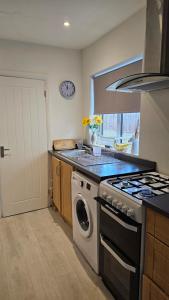 Bright large king bed accommodation