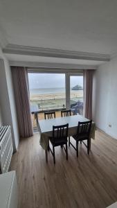 Vernieuwd 1-slaapkamer appartement, frontaal zeezicht met terras