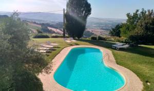 Comfortable villa lower level in Montelabbate with private pool