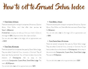 Grand Selva Lodge & Tours