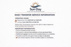 SUN DAY Rooms & Studios - Free Airport Shuttle