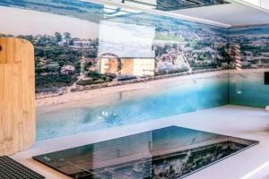 Holiday homes with terraces, sauna whirlpool