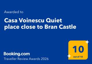 Casa Voinescu Quiet place close to Bran Castle