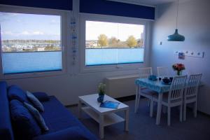 Inselblume 65 - Ferienwohnung am Meer, Blick zum Yachthafen