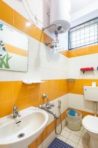 Moonchine yellow furnished 2bhk flat in Cooke town