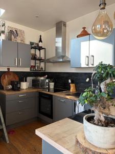 Duplex climatisé avec parking et borne électrique