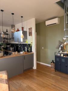 Duplex climatisé avec parking et borne électrique