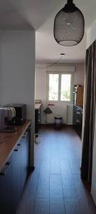 Les Houches centre apartment three bedrooms easy skia access balcony with mountain views sleeps five