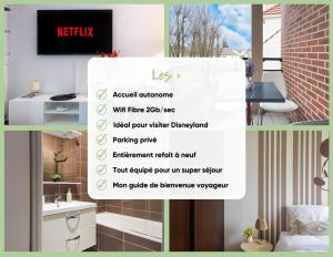 Le Saule - T2 avec Balcon & Parking - Proche Disneyland