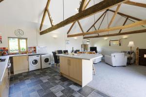 The Old Wagon House views over the fields and sea