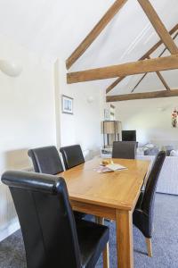 The Old Wagon House views over the fields and sea