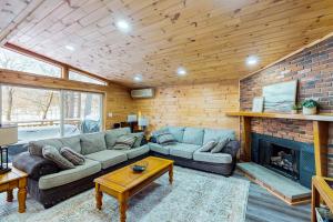 Hot Tub, Dock, Pool Table! Lakefront Poconos Haven