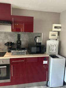 Joli studio une pièce 15min à pied centre dEpinal 4 personnes grâce au canapé lit, parking privé gratuit et parking extérieur gratuit Machine à laver TV wifi machine à café linge de lit et serviettes fournis