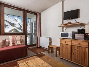 Studio lumineux proche pistes, balcon, 4 pers, Tignes - FR-1-502-457