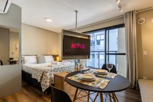 Studio silencioso em Pinheiros - Metrô, Allianz Parque, Pet friendly