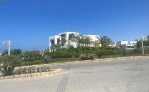 hacienda white villa with pool and full sea view