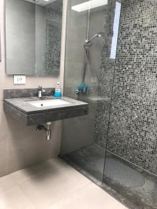 hacienda white villa with pool and full sea view