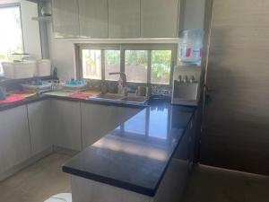 hacienda white villa with pool and full sea view