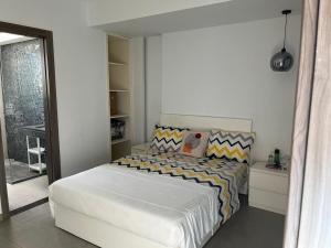 hacienda white villa with pool and full sea view