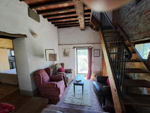 Medieval Tower With Tuscan Hills View