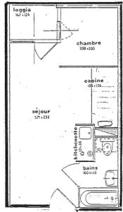 Résidence Cimes De Caron - VAL THORENS location: studio cabine avec vue sud magnifique MAE-9084