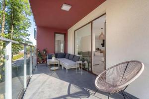 Rodzinny Apartament SeaVibe z Dostępem do Parkingu Sauny oraz Siłowni by Noclegi Renters