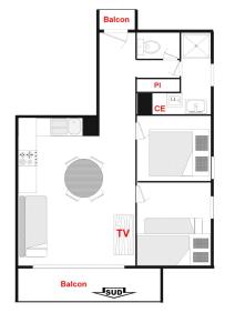 Résidence Cheloup - Appartement de charme avec une superbe vue sur le Mont Charvin MAE-2174