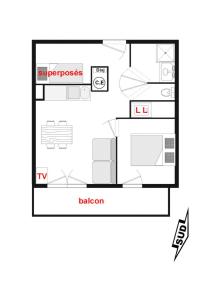 Résidence Les Oursons - Appartement cosy pour quatre personnes au pied des pistes de lEspace Diamant MAE-2354
