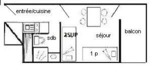 Résidence Le France - Studio 23 pers - LE FRANCE - 901FR - PLAGNE CENTRE MAE-1484