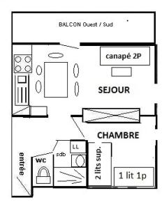 Résidence Le Mont Blanc - 2 Pièces 5 pers - WIFI - LE MONT-BLANC 151MB - PLAGNE CENTRE MAE-1854