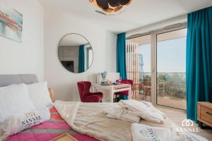 Apartament Sunset View-z widokiem na morze!-Pinea Apartments Pobierowo-z dostępem do strefy basenów,saun i jacuzzi