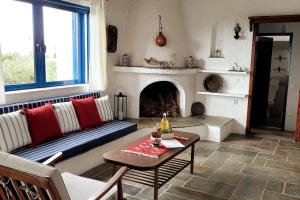 Beachfront cottage house in olive grove