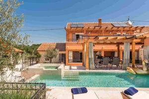 Luxury Villa Finessa Skradin 1 with heated pool, jacuzzi and sauna