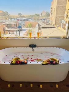 Golden Karma Pyramids View