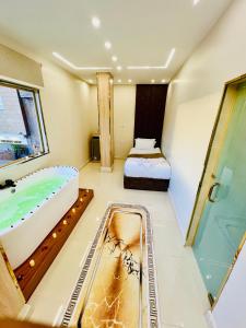 Golden Karma Pyramids View