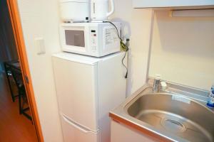 Walk to JR Shinjuku-Grand Écru II 603 - Balcony & Kitchen