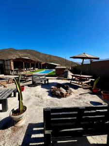 Cabaña 2 con tinaja y piscina privada