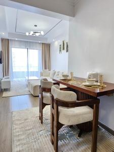 Comfort living one bedroom apartment with fully equipped ,gym, heated swimming pool private parking space, child play area and amazing scenic views