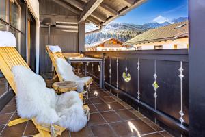 Alpen-Retreat - Piste, Balkon und Alpspitzblick