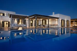 Beach walk Kalo Livadi villa with pool and hot tub by Calypso Sunset Villas