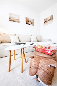 Ferienwohnung direkt am Bahnhof mit Dachterasse