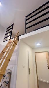 Studio apartment with a mezzanine in the city center