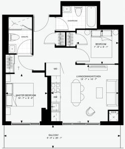 Modern 2 Bed, 2 Bath with Balcony - near CN Tower and Rogers Center