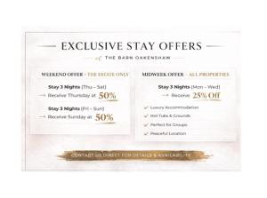 The Barn & The Log Cabin, Sleeps 12, 2 Hot Tubs, Near Durham & Bishop Auckland