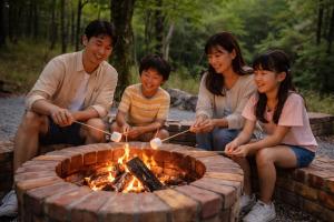 久住みんなの森ロッジ-ファミリーコテージ7名バーベキュー管理棟