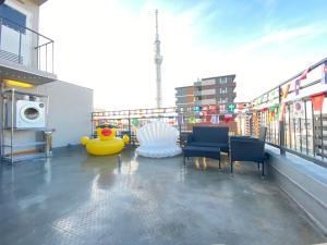 Tokyo東京夜景 Skytree車站徒步5分 機場直達 帶廚房 洗衣機 有電梯4